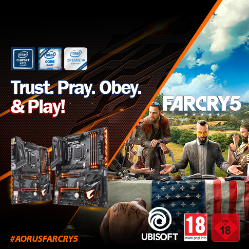 Cumpara placile de baza AROUS Gaming din promotie si primesti Far Cry 5 pentru PC, GRATUIT*